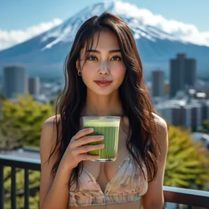 ผู้หญิงจิบมัทฉะลาเต้ หอมมัน สดชื่น ช่วยเพิ่มสมาธิ เหมาะสายเฮลท์ตี้และคาเฟ่ฮอปปิ้ง