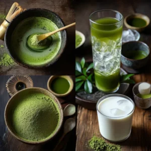 รวมมัทฉะคั่วกลิ่นหอม ใส่ภาชนะกันชื้น ปรับสูตรเครื่องดื่มเย็น–ร้อนได้ตามต้องการ