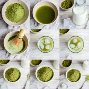 ชาเขียวหลายชนิดสำหรับชงร้อน–เย็น เปรียบเทียบเกรดและเนื้อสัมผัส