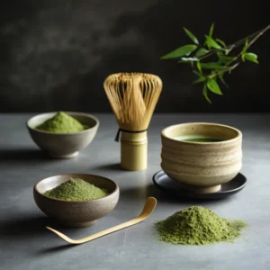 ผงมัทฉะสีเขียวสด ไม่หม่น โฟมสวย เหมาะพิธีชงชาและเมนูมัทฉะเย็น