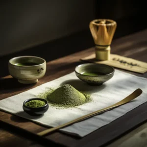 ผงมัทฉะแท้ เกรดพรีเมียม บดหิน เนื้อเนียน ชงง่าย รสกลมกล่อม เหมาะทำเครื่องดื่มและขนม