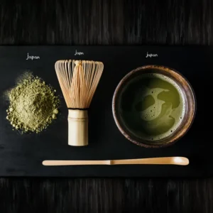 ผงชาเขียวมัทฉะบดหิน เนื้อเนียน สีสด หอมอุมามิ เหมาะชงสด–ลาเต้