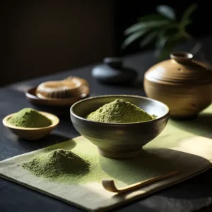 ผงมัทฉะสีเขียวสด ไม่หม่น โฟมสวย เหมาะพิธีชงชาและเมนูมัทฉะเย็น