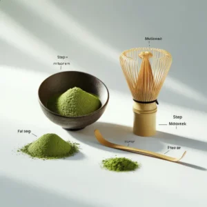 ผงมัทฉะคุณภาพสูง กลิ่นอูมามิ สีเขียวมรกต ละลายง่าย เหมาะชงลาเต้ สมูทตี้ และทำขนม