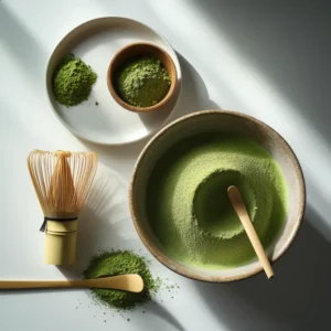 ผงมัทฉะสีเขียวสด ไม่หม่น โฟมสวย เหมาะพิธีชงชาและเมนูมัทฉะเย็น