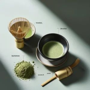 ผงชาเขียวมัทฉะบดละเอียด ฟองครีมสวย รสนุ่มลุ่มลึก เหมาะพิธีชงชาและคาเฟ่