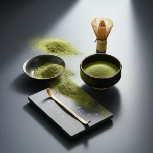 ผงมัทฉะแท้ เกรดพรีเมียม บดหิน เนื้อเนียน ฟองดี เหมาะชงร้อน–เย็นและทำขนม