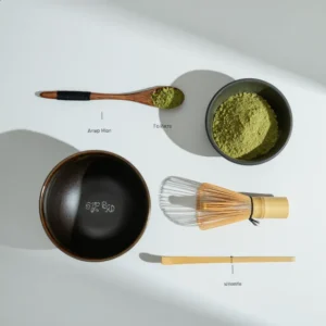 ผงชาเขียวมัทฉะบดหิน เนียนละเอียด สีสด หอมอุมามิ เหมาะชงสด–ลาเต้