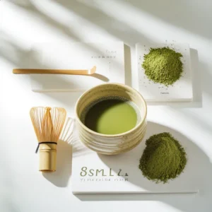 ผงมัทฉะบดด้วยหิน เนื้อเนียน ฟองโฟมสวย กลิ่นอูมามิ เหมาะชงอุสุฉะ–โคอิฉะ และทำของหวาน