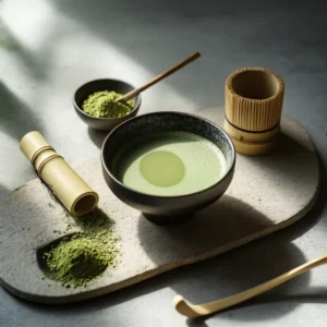 ผงมัทฉะสีเขียวสด ไม่หม่น โฟมสวย เหมาะพิธีชงชาและเมนูมัทฉะเย็น