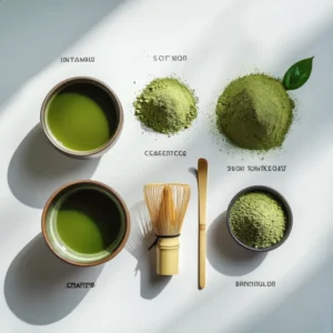 ผงมัทฉะสีเขียวสด ไม่หม่น โฟมเนียน เหมาะพิธีชงชาและเมนูมัทฉะเย็น