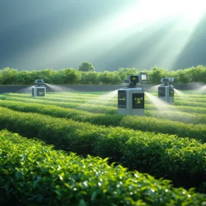 ทิวไร่ชาเขียวใต้ร่มเงา สภาพแวดล้อมเหมาะผลิตใบเทนฉะเพื่อผงมัทฉะรสอุมามิ