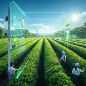 แปลงปลูกชาเขียวคุณภาพ ภายใต้ร่มเงา เสริมกลิ่นหวานหญ้าอ่อนของมัทฉะ