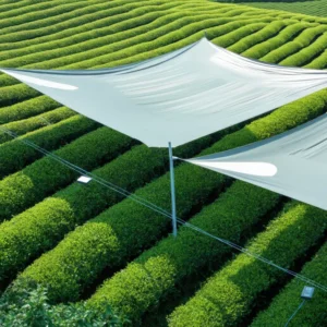 ทิวไร่ชาเขียวใต้ร่มเงา สภาพแวดล้อมเหมาะผลิตใบเทนฉะให้ผงมัทฉะรสอุมามิ