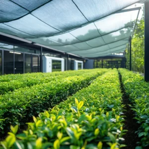 ไร่ชาเขียวปลูกใต้ร่มเงา เพิ่มคลอโรฟิลล์และความหวานธรรมชาติ ให้มัทฉะกลิ่นหอมสด