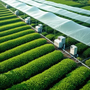 แปลงชาคุณภาพ ปลูกใต้ร่มเงา เพิ่มคลอโรฟิลล์และแอล-ธีอะนีน ให้ผงมัทฉะสีเขียวมรกต รสนุ่ม