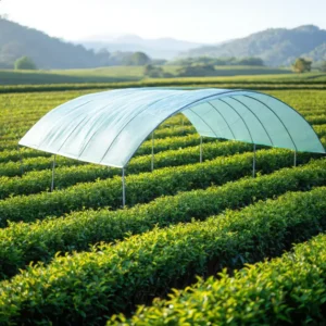 แปลงปลูกชาเขียวคุณภาพ ภายใต้ร่มเงาเพื่อกลิ่นหวานหญ้าอ่อนของมัทฉะชั้นดี